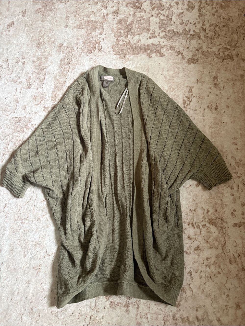 Forever 21 Olive Green Open-Front Women's Cardigan